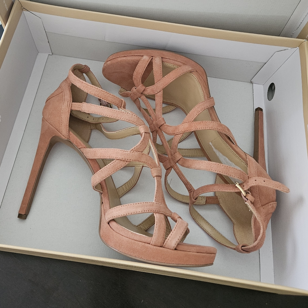 New In Box Michael Kors Platform Suede Sandal